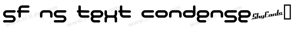 SF NS Text Condense字体转换